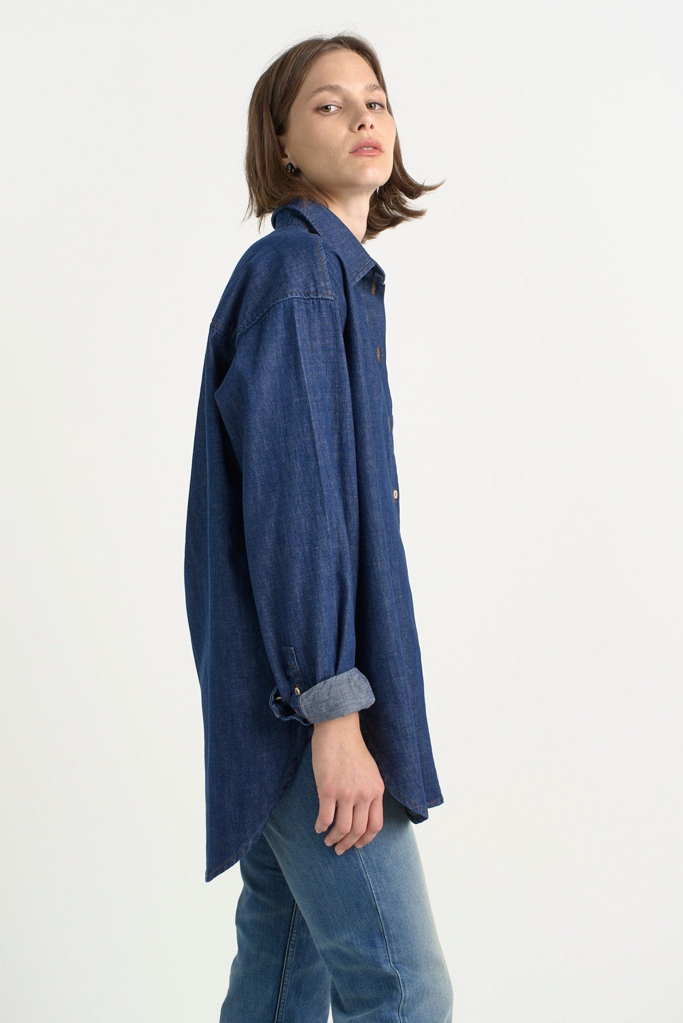The Essential Shirt in Raw Rinse - Jamie Haller