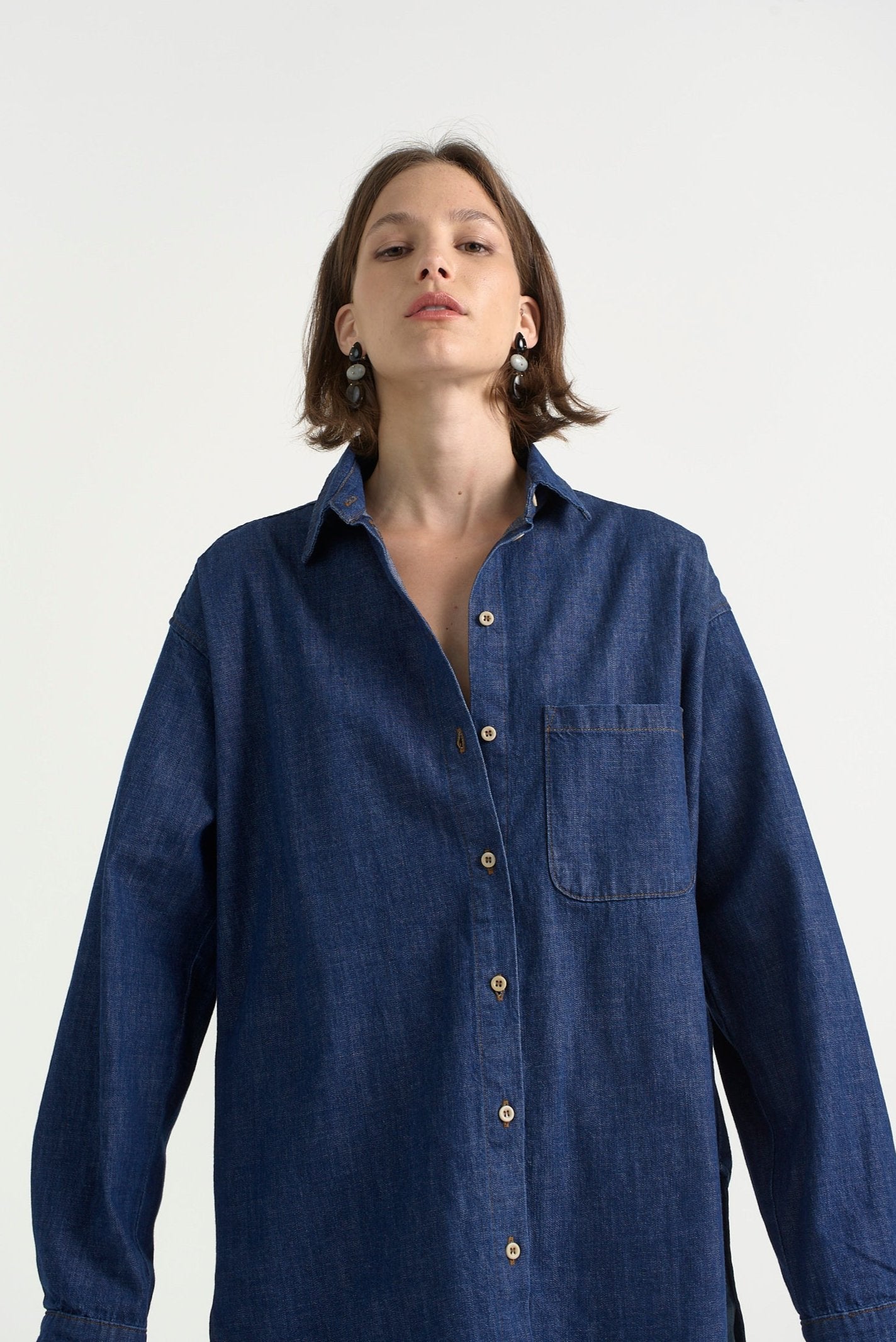 The Essential Shirt in Raw Rinse - Jamie Haller
