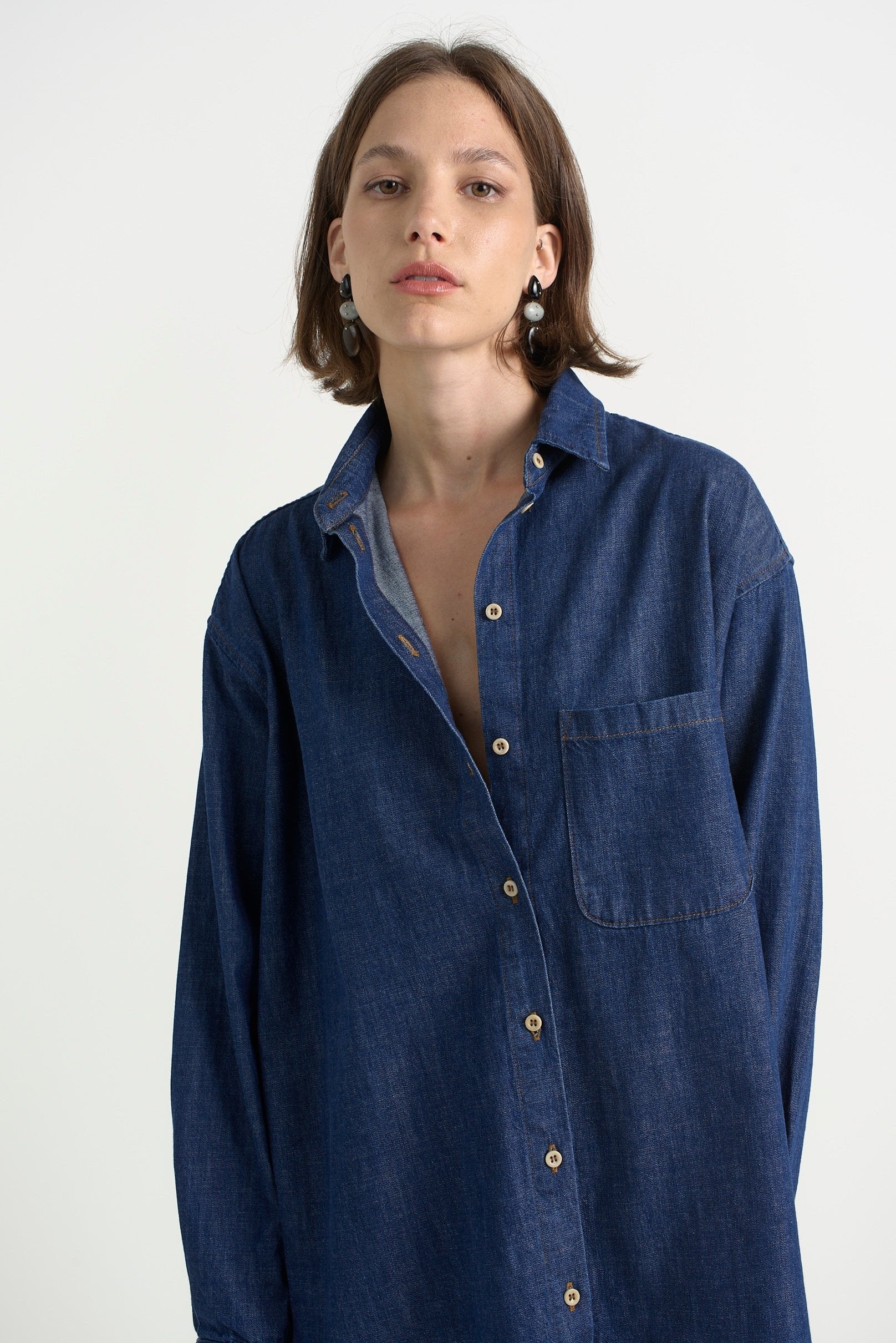 The Essential Shirt in Raw Rinse - Jamie Haller