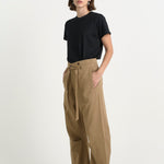 The Everything Pant in Chestnut. On body front side - Jamie Haller