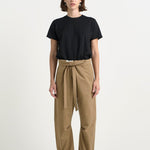 The Everything Pant in Chestnut. On body front - Jamie Haller