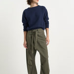 The Everything Pant in Olive. On body front - Jamie Haller