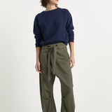 The Everything Pant in Olive. On body front - Jamie Haller