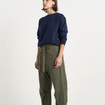 The Everything Pant in Olive. On body front side - Jamie Haller