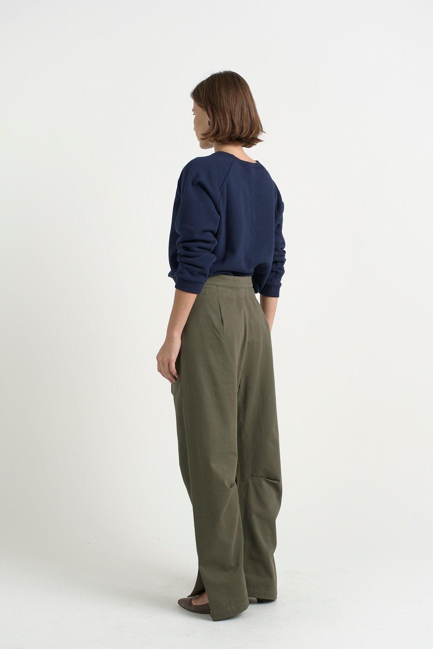 The Everything Pant in Olive. On body back side - Jamie Haller