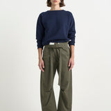 The Everything Pant in Olive. On body front - Jamie Haller
