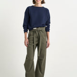 The Everything Pant in Olive. On body front - Jamie Haller