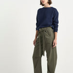 The Everything Pant in Olive. On body front side - Jamie Haller