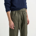 The Everything Pant in Olive. On body front side - Jamie Haller