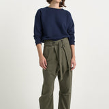 The Everything Pant in Olive. On body front - Jamie Haller