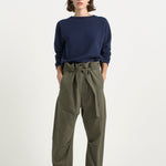 The Everything Pant in Olive. On body front - Jamie Haller