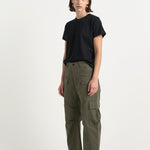 The Fatigues in Olive. On body front side - Jamie Haller