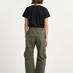 The Fatigues in Olive. On body back - Jamie Haller