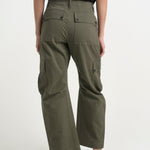 The Fatigues in Olive. On body back - Jamie Haller