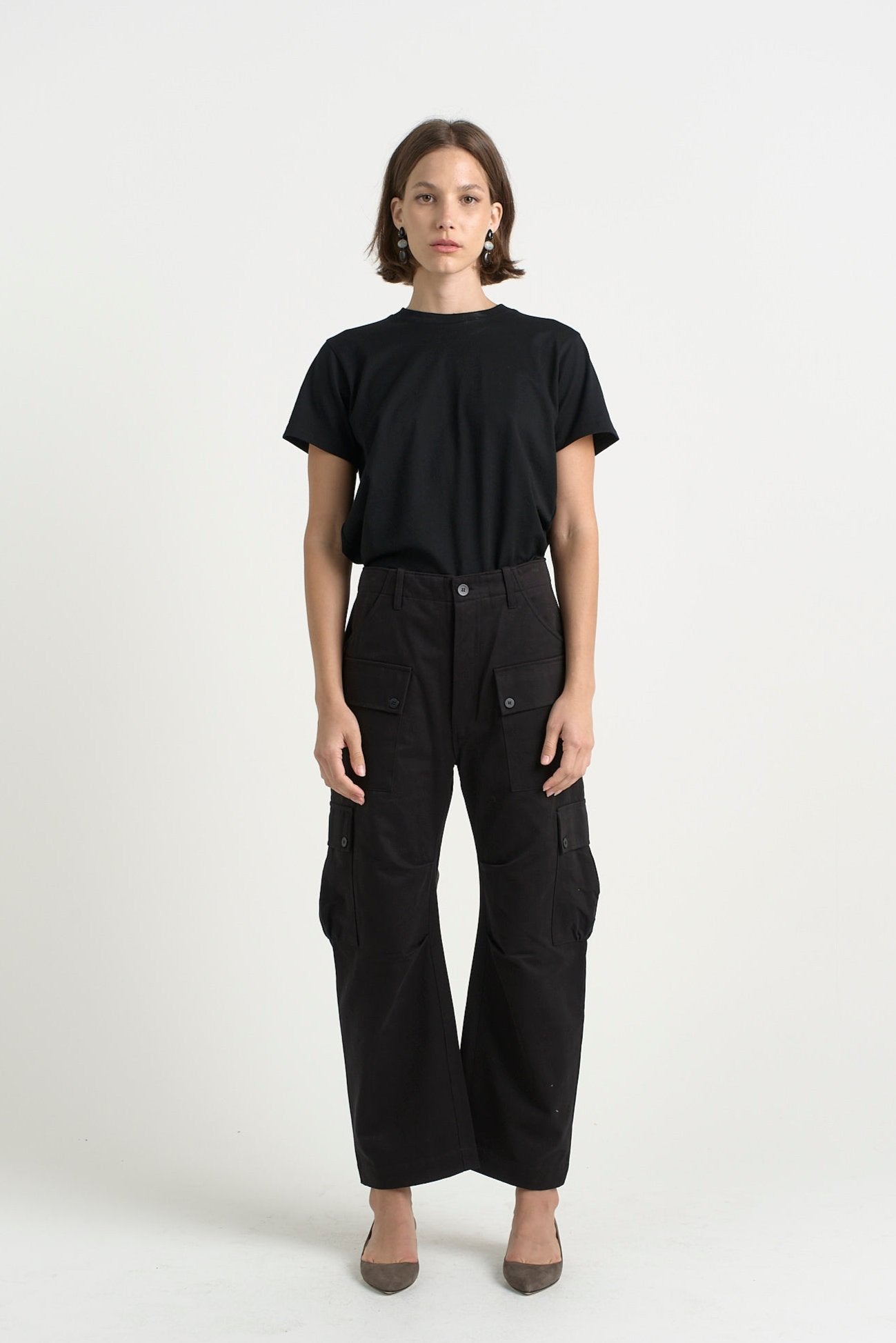 The Fatigues in Black. On body front - Jamie Haller