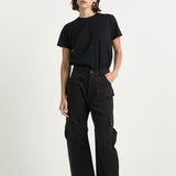 The Fatigues in Black. On body front - Jamie Haller