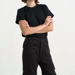 The Fatigues in Black. On body front - Jamie Haller