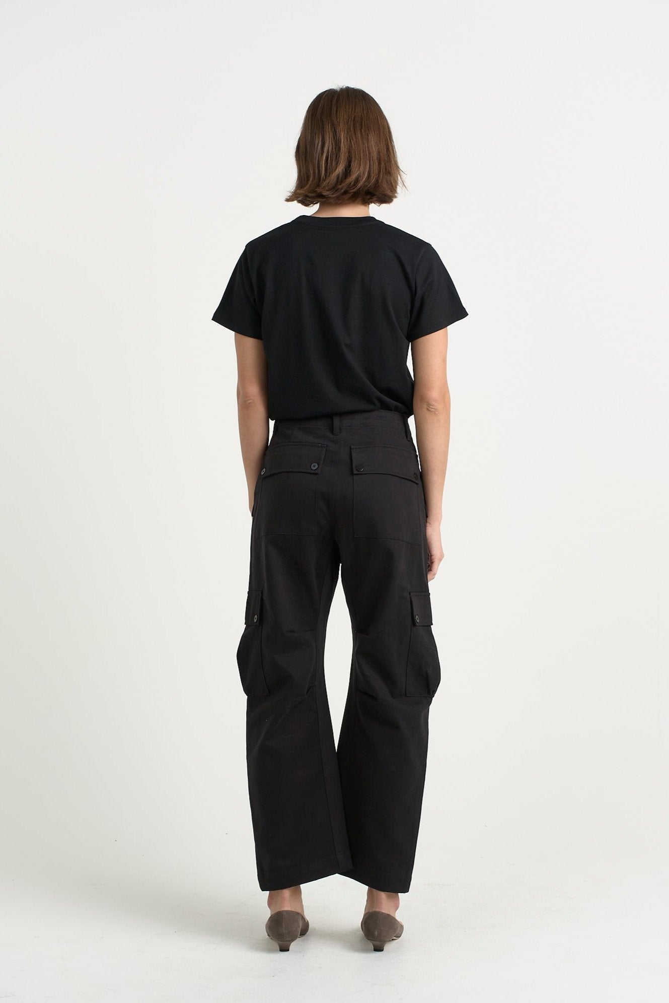 The Fatigues in Black. On body back - Jamie Haller