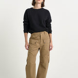 The Fatigues in Chestnut. On body front - Jamie Haller