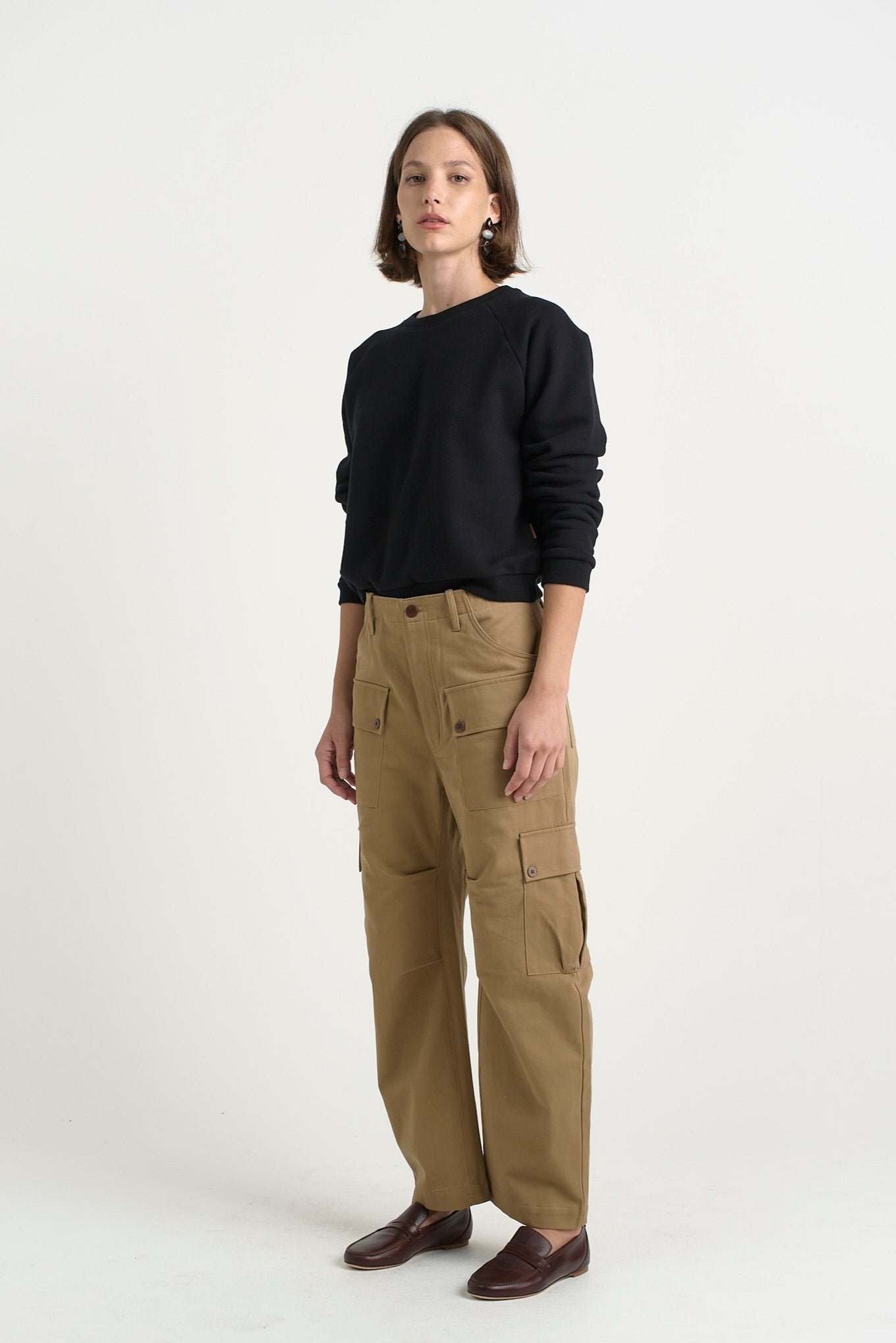 The Fatigues in Chestnut. On body front side - Jamie Haller