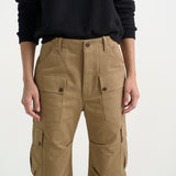 The Fatigues in Chestnut. On body front - Jamie Haller