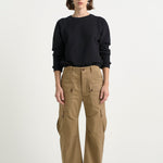 The Fatigues in Chestnut. On body front - Jamie Haller