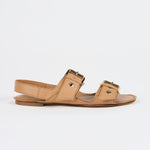 The Double Buckle Sandal in Bare Side View