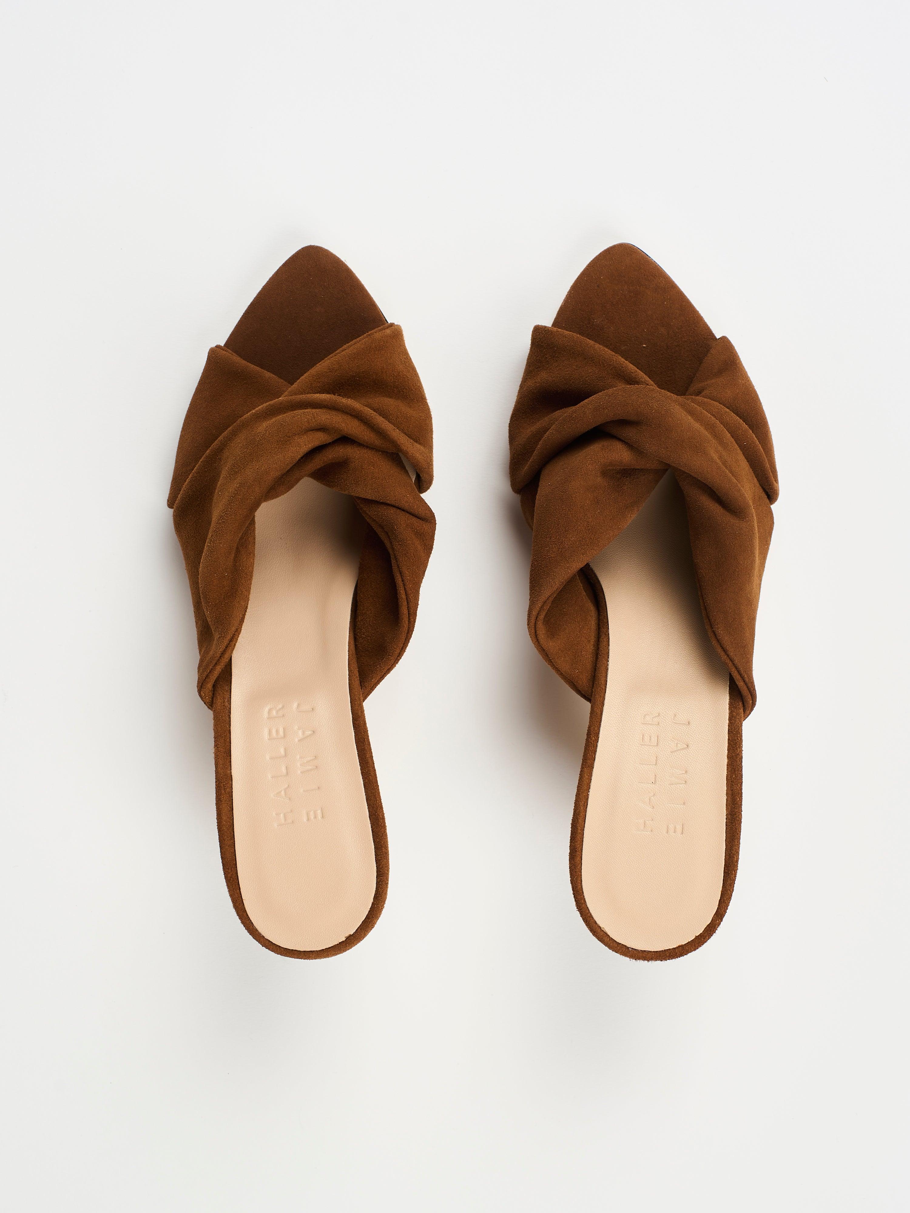 The Knot Heel in Chocolate - Jamie Haller