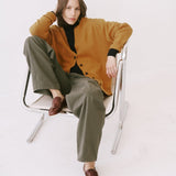 The Welt Pocket Cashmere Cardigan in Gold
