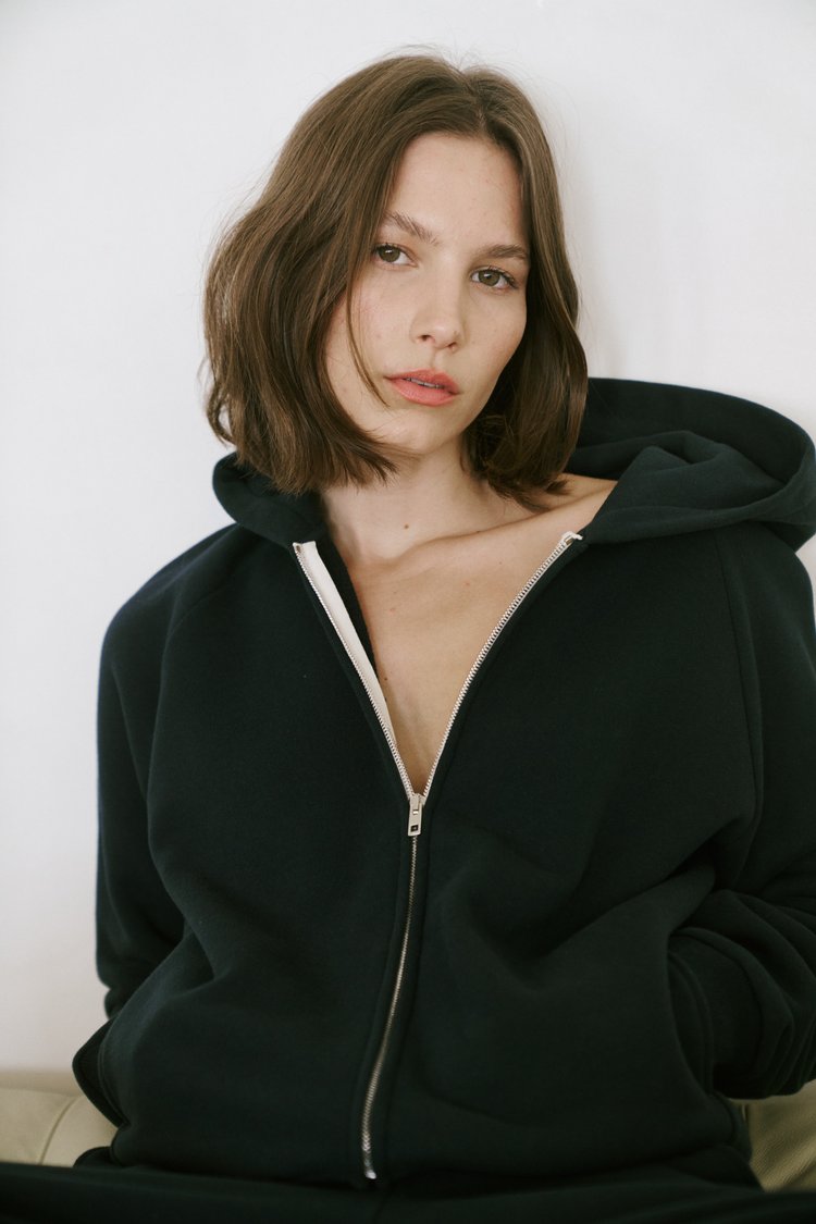 The Bird Hoodie in Black