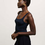 The Undershirt Rib Tank in Navy