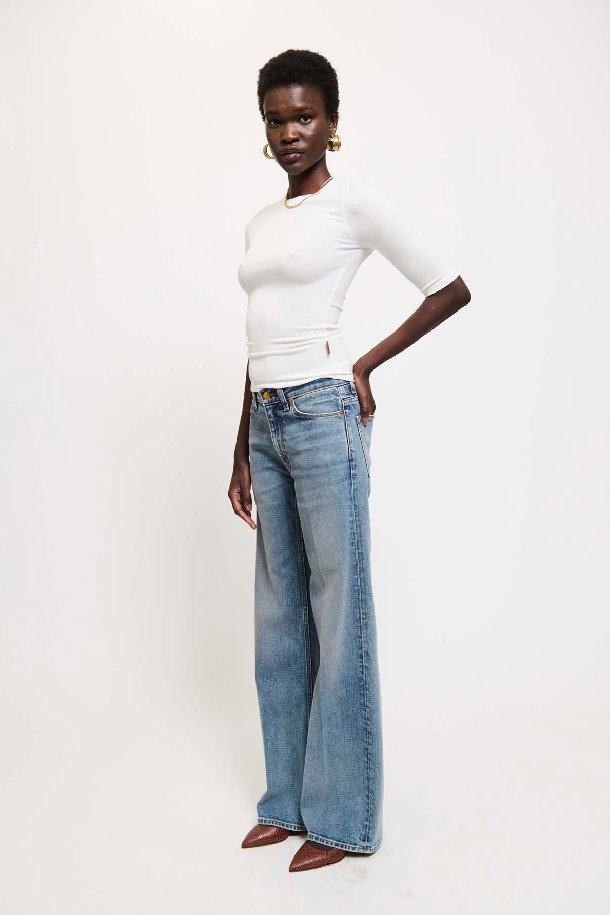 The Rib Elbow Crew in White