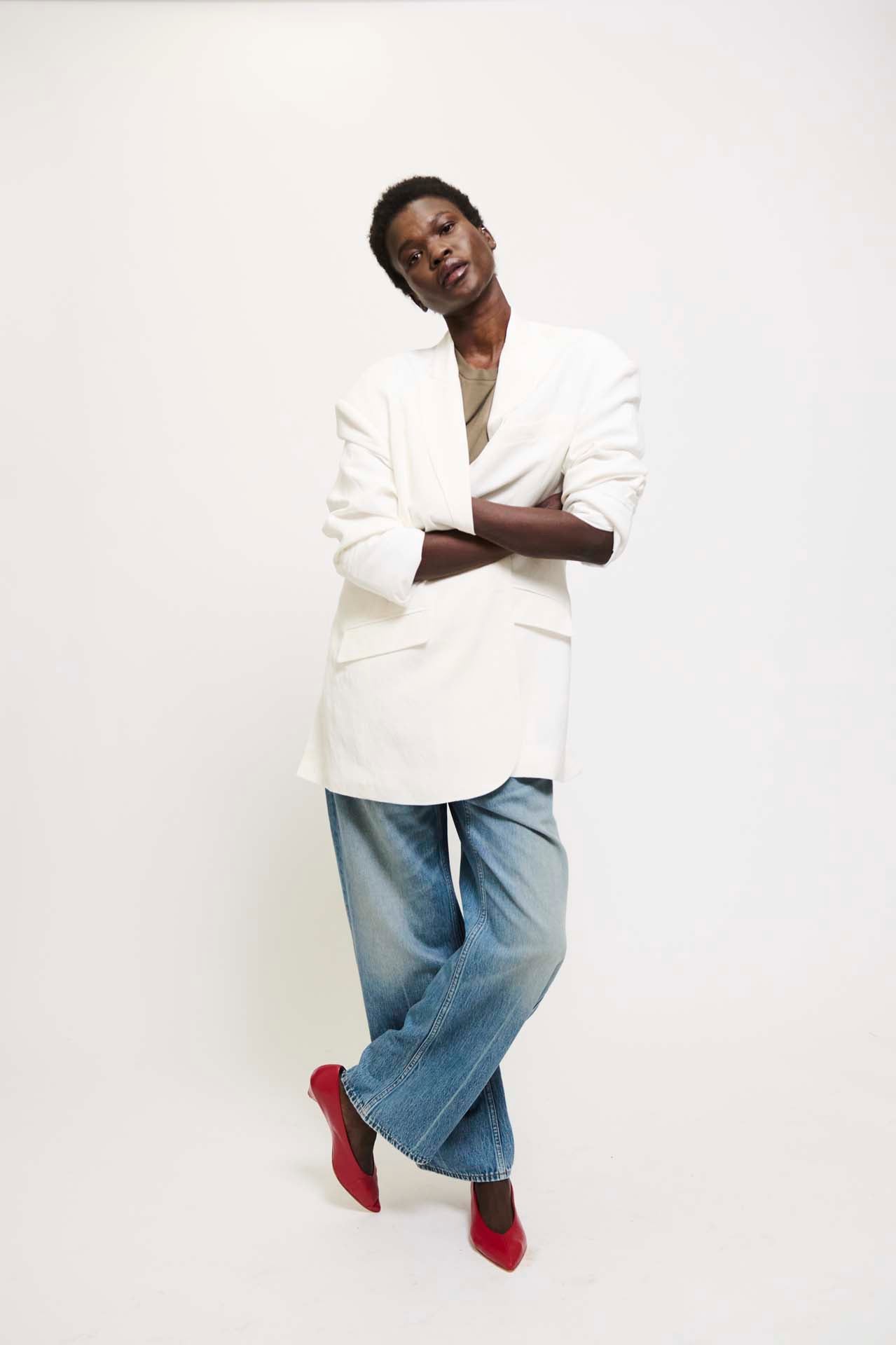 The Oversized Blazer in White