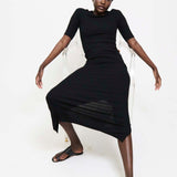 The Rib Elbow Crew in Black