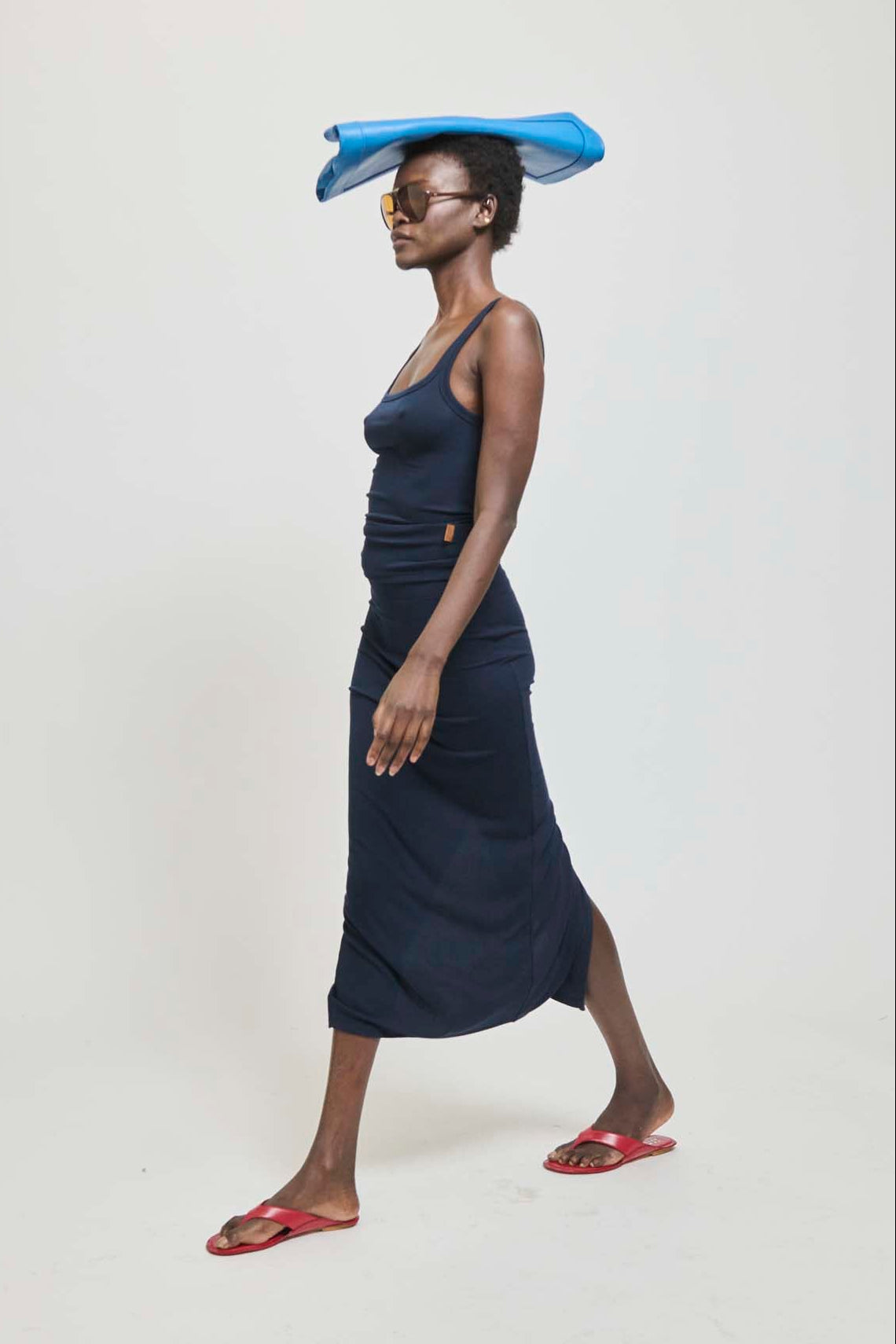 The Undershirt Rib Tank in Navy