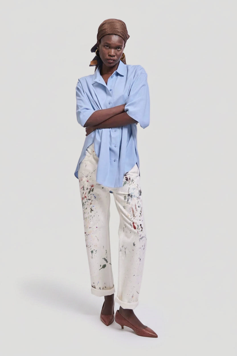 The Elbow Essential Shirt in Sky Blue