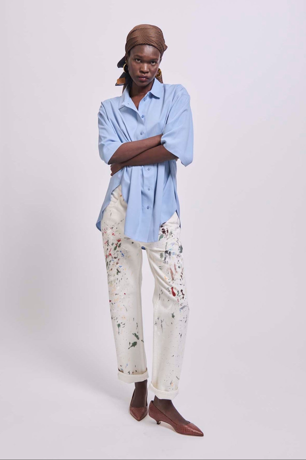 The Elbow Essential Shirt in Sky Blue