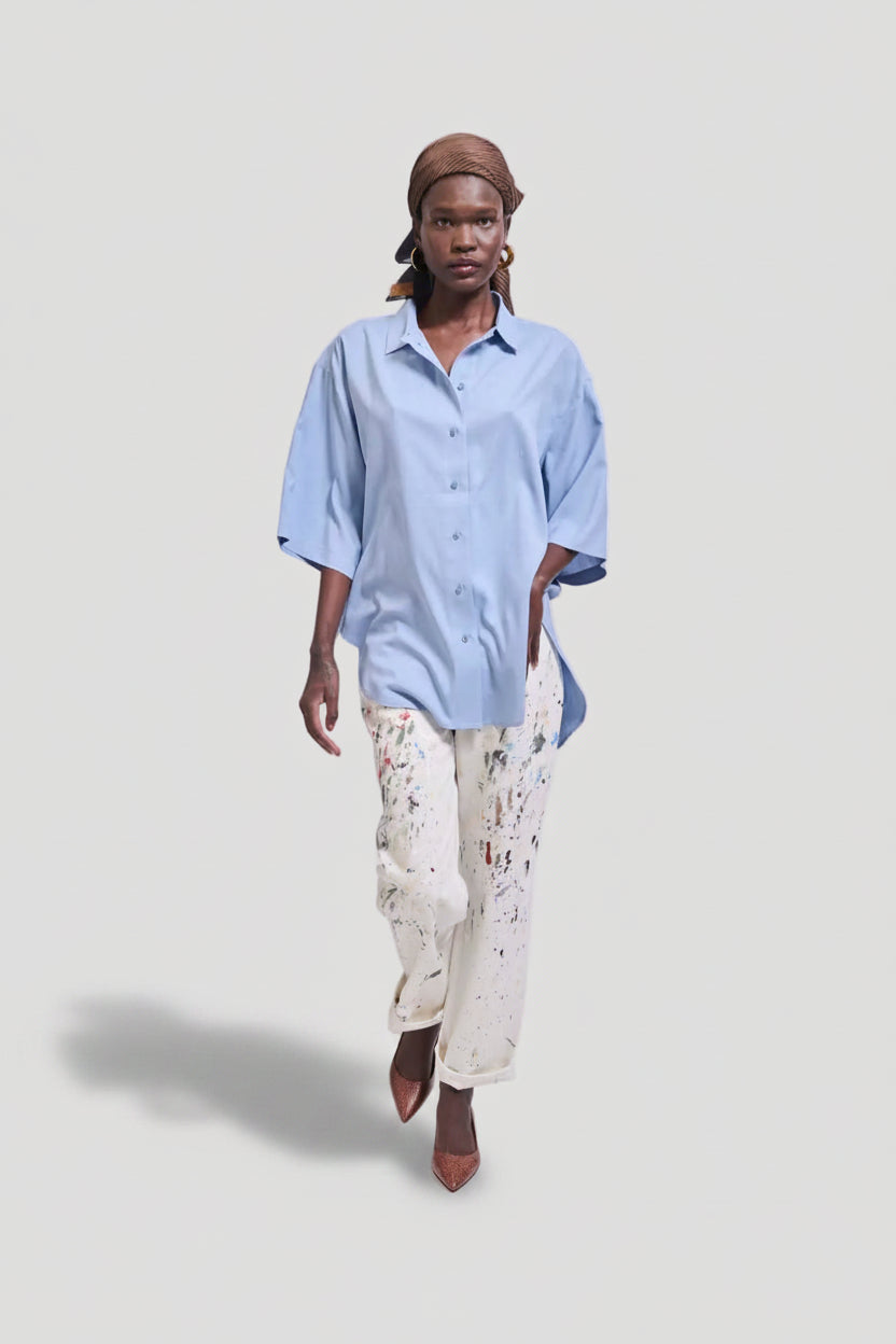 The Elbow Essential Shirt in Sky Blue