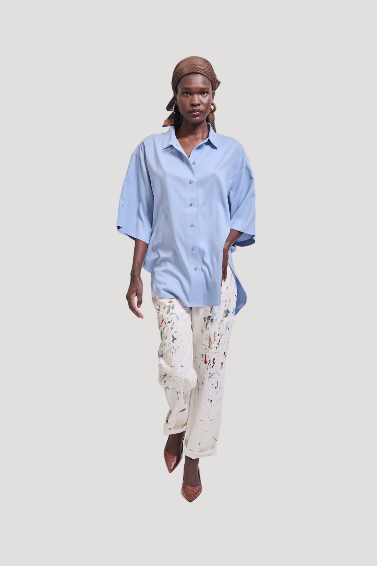 The Elbow Essential Shirt in Sky Blue