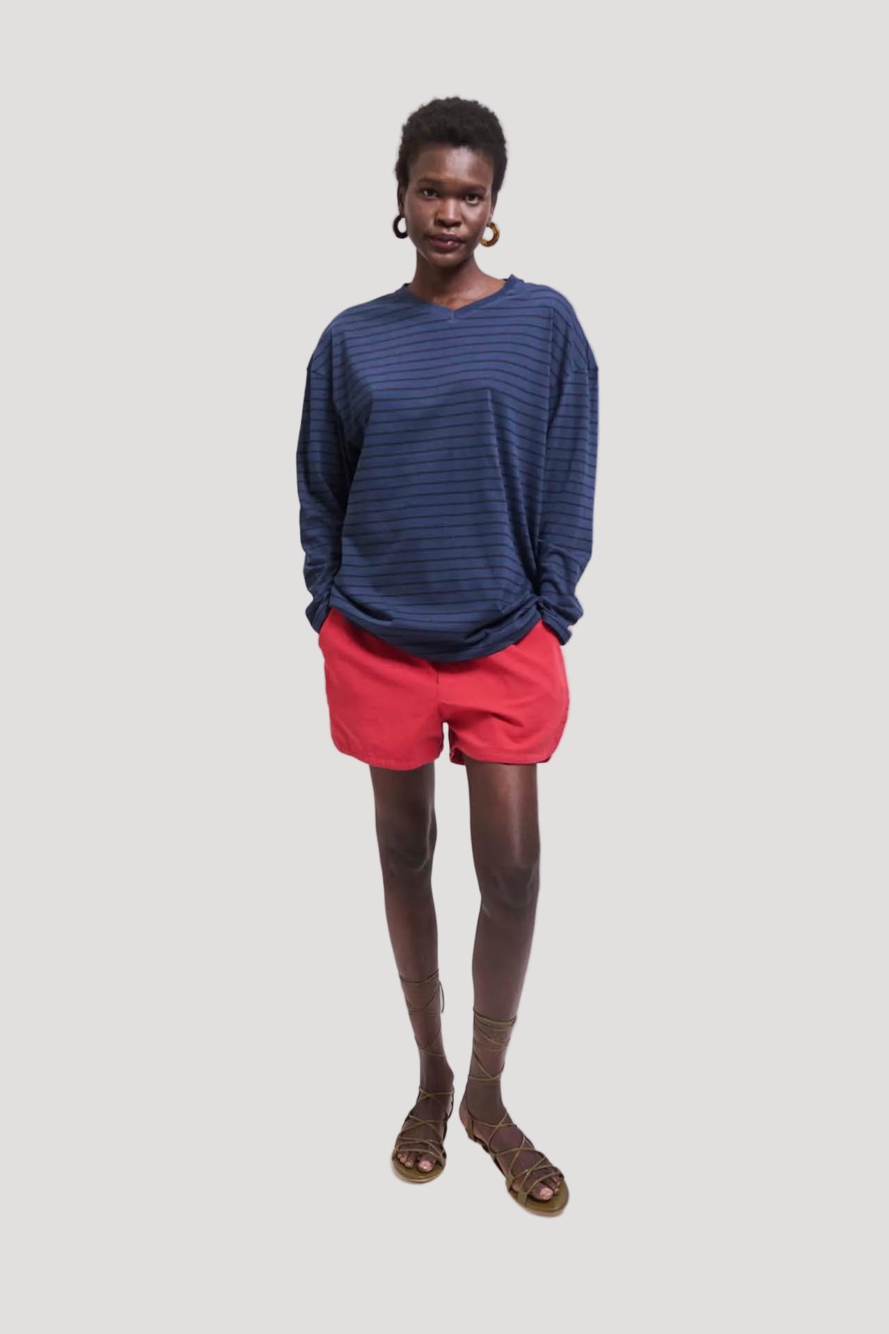 The Track Short in Red
