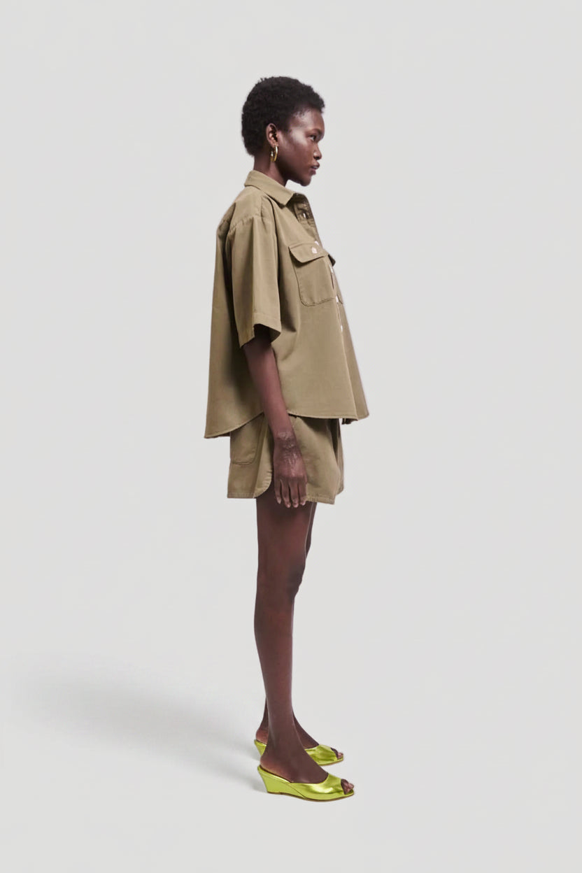The Track Short in Loden