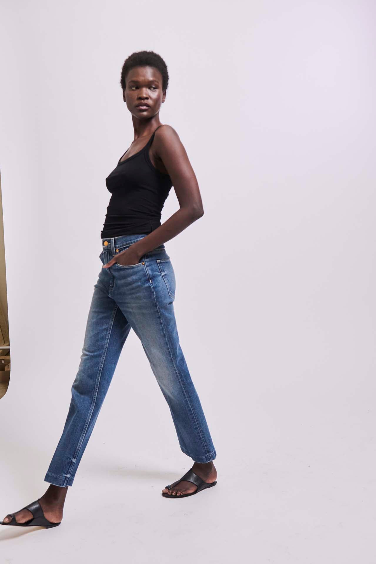 The Undershirt Rib Tank in Navy