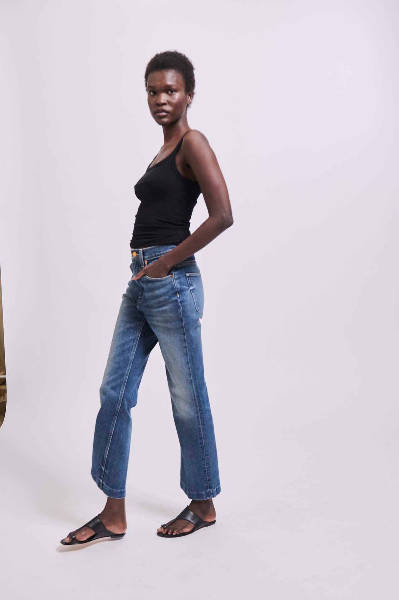 The Undershirt Rib Tank in Navy