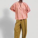The Pascale Blouse in Dusty Peach