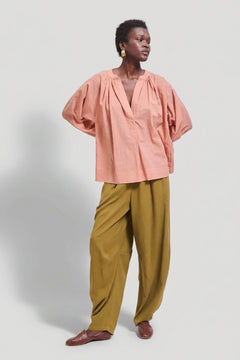 The Pascale Blouse in Dusty Peach