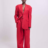 The Oversized Blazer in Red