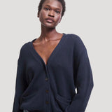 The Welt Pocket Cardigan in Navy