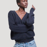 The Welt Pocket Cardigan in Navy