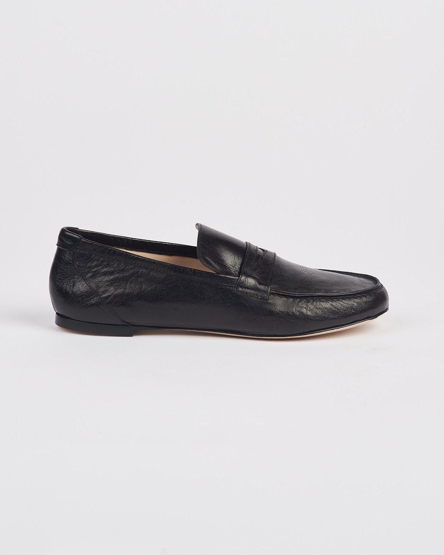 The Penny Loafer in Black Side View