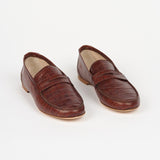 The Penny Loafer in Brown Croc - Jamie Haller